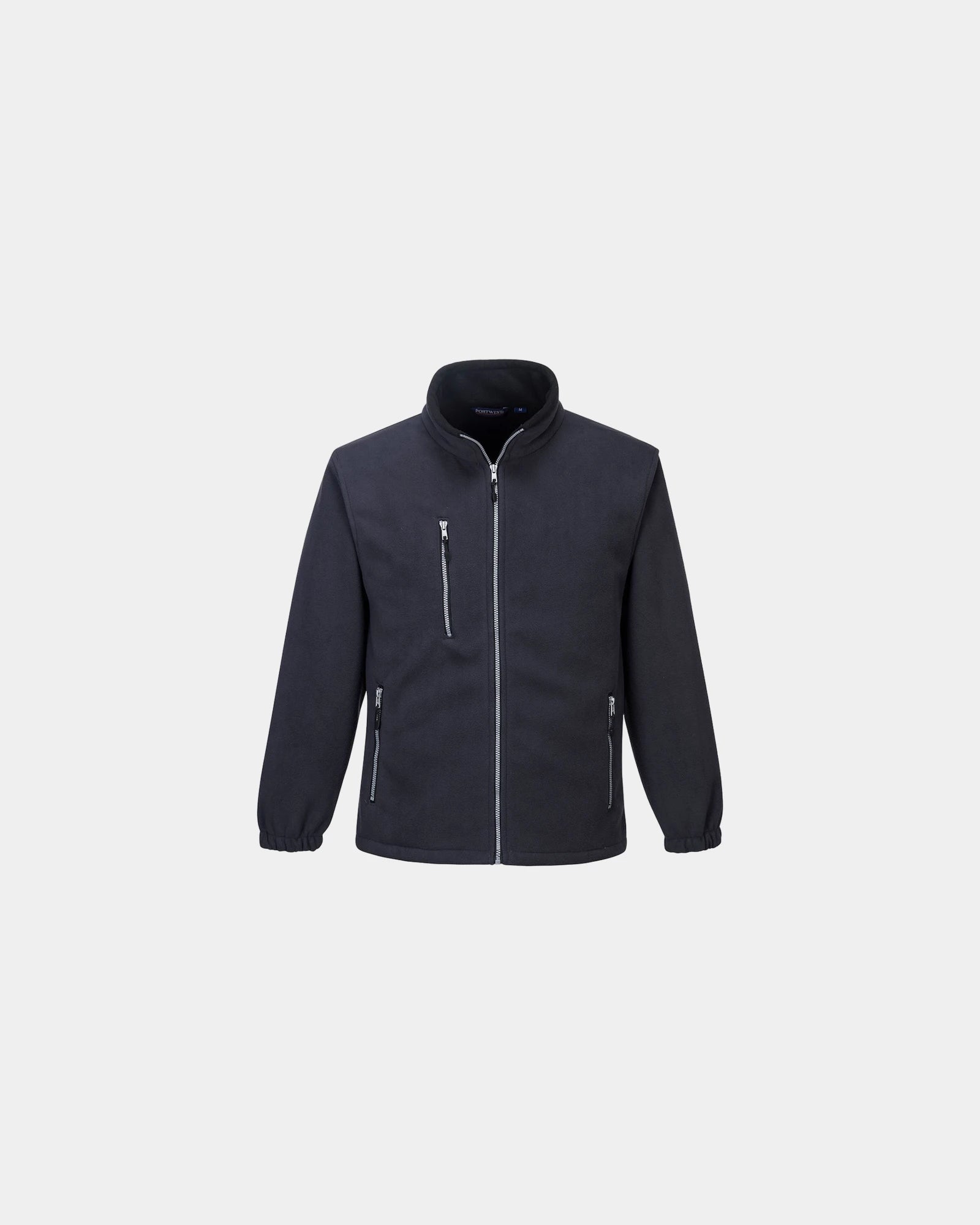 Giacca in pile bicolore 410g/m² da personalizzare - Blu Navy